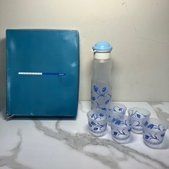 K2405-054　カメイガラス 冷茶ポットセット 中古美品 U...