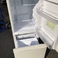 NO１５！！！北九州市内配送無料　保証付き　シャープ 冷蔵庫 つけかえどっちもドアタイプ 137L ホワイト SJ-D14B-W