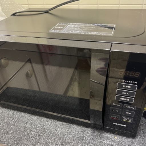 2023年　アイリスオーヤマ　電子レンジ　黒
