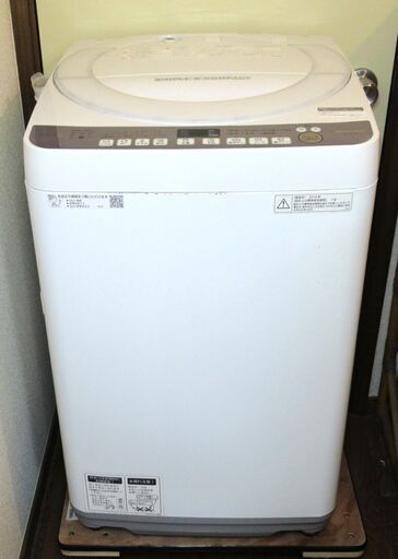 SHARP / シャープ　ES-T710　洗濯容量：7.0kg　風乾燥容量：3.0kg　全自動洗濯機　2018年製