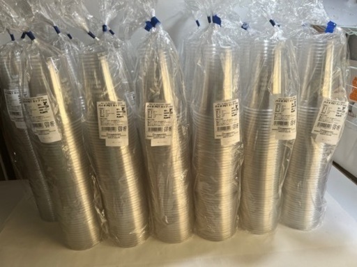 【最終価格】江戸川物産 バイオPETコップ 12オンス 50個入 透明 蓋もセット18袋　900個
