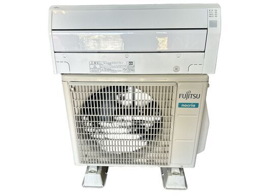 FUJITSU/富士通 ルームエアコン nocria 6畳 2021年製 室内機 AS-220EE8 室外機AO-220EE8