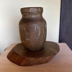 榎本寛治作　栗の木の花瓶