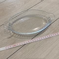 ガラス製　皿　グラタン皿