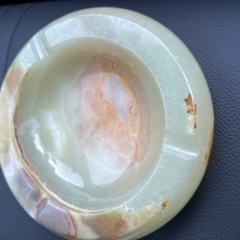 イタリア製　オニキス　　灰皿 