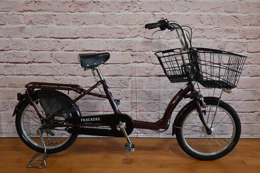 【大人用】整備済 丸石 ふらっか〜ずキュートミニ 20型 中古自転車 たくさん荷物が積める 濃赤色  \u003c自転車のオオムラ 静岡店\u003e
