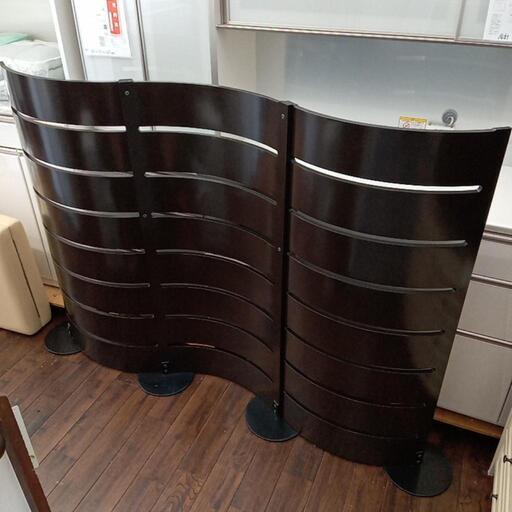 ★再値下げしました！3連ウッドスクリーン　パーテーション　家具　幅約170cm 自社配送時代引き可※現金、クレジット、スマホ決済対応※