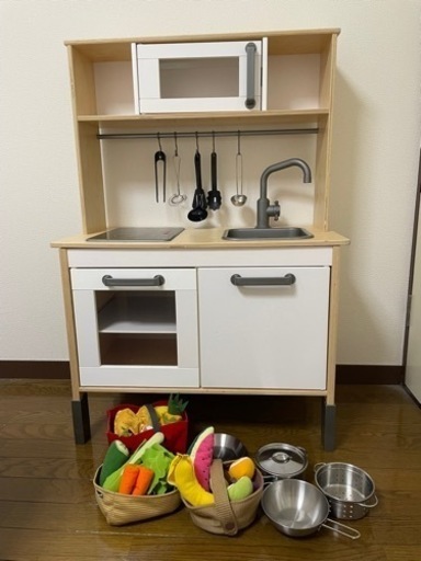 【美品】IKEAおままごとキッチン(DUKTIG)