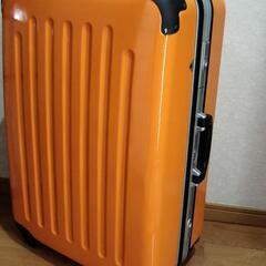 オレンジ色 大サイズ ハードスーツケース 