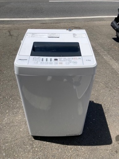 ハイセンス 2019年製　家電 生活家電 洗濯機