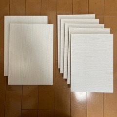 棚板ホワイト白　大×2枚　小×5枚　木材