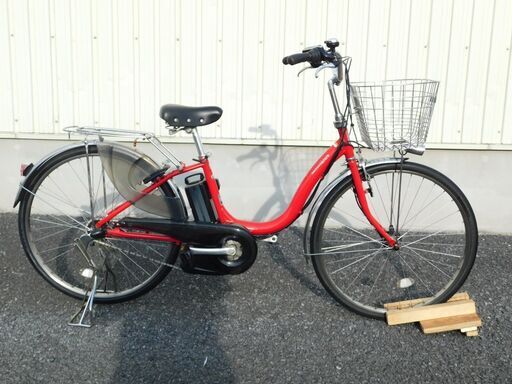 2013モデル 子供乗せ3人乗り対応! ヤマハ PAS ナチュラXL PM26NXL リッチレッド 6.2Ah バッテリーは2017年購入 車体\u0026バッテリー極めて良好! 自620