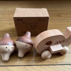 木のおもちゃ 童具館ぽこ & ANA木製コロコロ飛行機