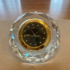 HOYA CRYSTAL ホーヤクリスタル　水晶ダイヤモンド置き時計 