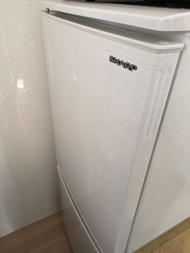 冷蔵庫SHARP SJ-D14F-W 137L 2020年製