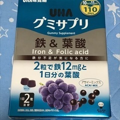 UHA味覚糖 UHAグミサプリ鉄＆葉酸  50日分　5袋