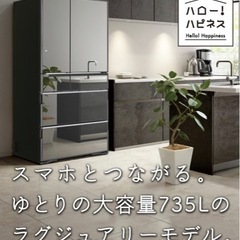 格安！！2017年製R-WXC74冷蔵庫735リットル