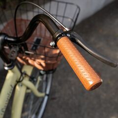 ほぼ新品❗ママチャリ 26インチ 折りたたみ自転車 シティサイクル　アイボリー　可愛い自転車 　LEDダイナモライト 