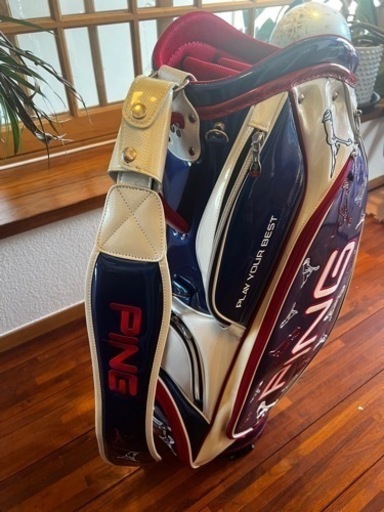 Ping ピン キャディバッグエナメル ゴルフ 中古Mr.Ping ミスターピン