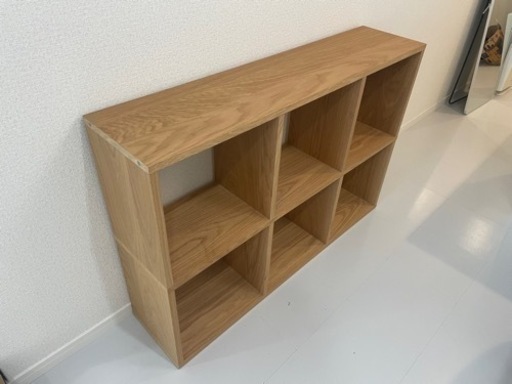 無印 スタッキングシェルフセット・3段×3列・オーク 3×3 オープン