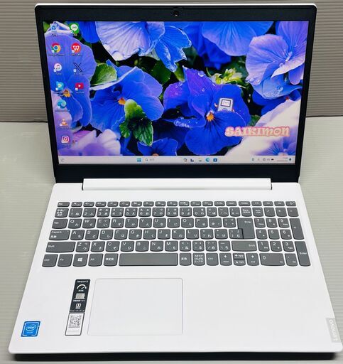 保証1ヶ月、インボイス対応、代引き発送可！Windows11、Celeron、SSD256GB(新品)、メモリ8GB、Lenovo製ノートパソコン、CD,DVD,ドライブ、カメラ、Bluetooth、ACアダプター付属、レノボ、ノートPC