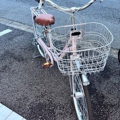 ピンク自転車 