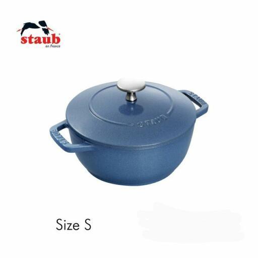 【新品未使用】STAUB ストウブ鍋 Wa-NABE S 16 cm ルミナスブルー