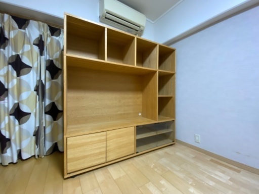分解済み◼️【江東区】無印良品 スタッキングキャビネット　MUJI テレビボード AVボード オーク材