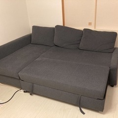 掲載終了　IKEAソファーベッド　4人掛けソファ