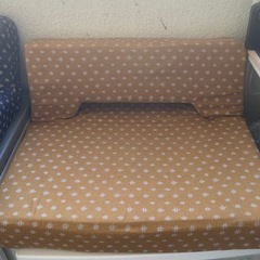 中古◆座椅子◆ブルー◆黄土色◆