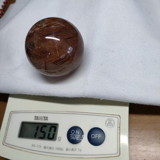 大玉ルチルクォーツ　50mm玉