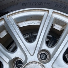 ダンロップ製タイヤ　アルミ 4本セット 185/70R14  2022年製タイヤ　ホイール