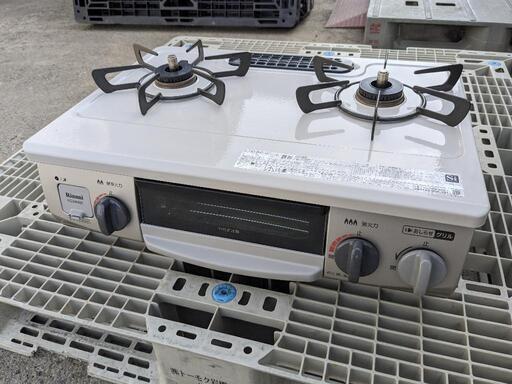 リンナイ　ガステーブル　KG34NBE　プロパンガス用　2021年製　右強火力　LP用　コンロ
