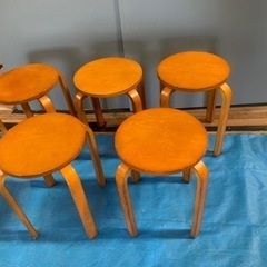 木製スツール   丸椅子