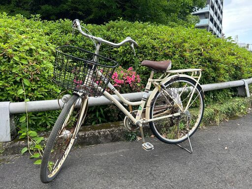 リサイクルショップどりーむ鹿大前店　No1410 自転車　ギア切替　カゴ付き　通勤