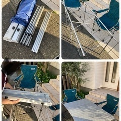 【6/9取引完了】USED＊コールマン他キャンプ道具一式まとめて＊バラも可＊2ルームテント＊チェア以外は箱あります＊現物見てからご検討もOKです！