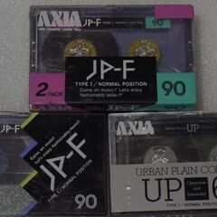 未開封カセットテープ　AXIA JP-F90とUP60