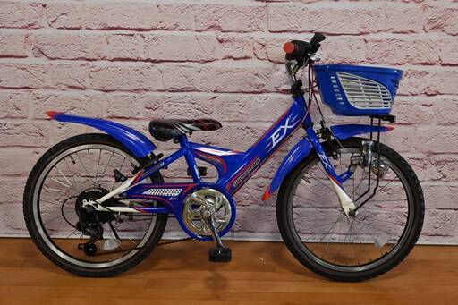 【完売御礼】【子供用】整備済 ブリヂストン20型 エクスプレスJr  中古 子供用自転車  身長110cm程度から131cm程度まで 青色  \u003c自転車のオオムラ 静岡店\u003e