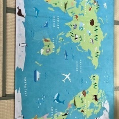 ニトリ　キッズプレイラグ　世界地図　NITORI