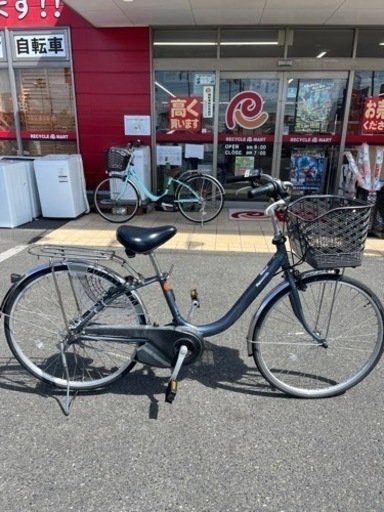 ★722　Panasonic　電動アシスト自転車(充電器・バッテリー・説明書有り)　リサイクルマート鹿児島宇宿店