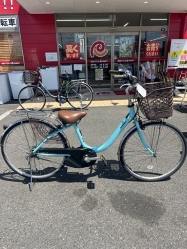 ★723　Panasonic　電動アシスト自転車(水色)　BE-ELYX632Y2　リサイクルマート鹿児島宇宿店