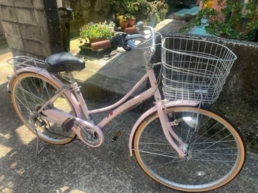 取り引き中／26インチ自転車・ほぼ未使用
