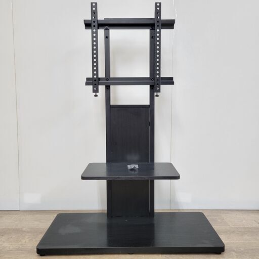 終 テレビスタンド 棚付き 約W800×D350×H1080mm ブラック 24e菊MZ