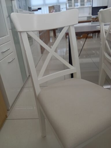 ★ジモティ割あり★ IKEA ダイニングセット ホワイト H75×D87×W155 クリーニング済み HJ3025 ☆ジモティ割あり☆ IKEA ダイニングセット ホワイト H75×D87×W155