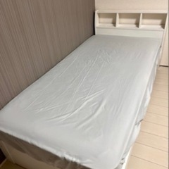 家具 ベッド シングルベッド マットレス付きニトリ すのこベッド