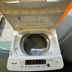 リサイクルサービス八光】2022年製 ハイセンス 全自動 洗濯機 5.5kg 