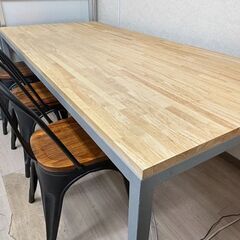 【特注オーダーメイド木製テーブル】オフィス利用の中古品・3万円
