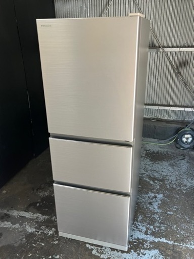 美品 冷蔵庫 HITACHI 3ドア 265L 2020年 R-27KV-1 日立 2-3人用 動作品 川崎区