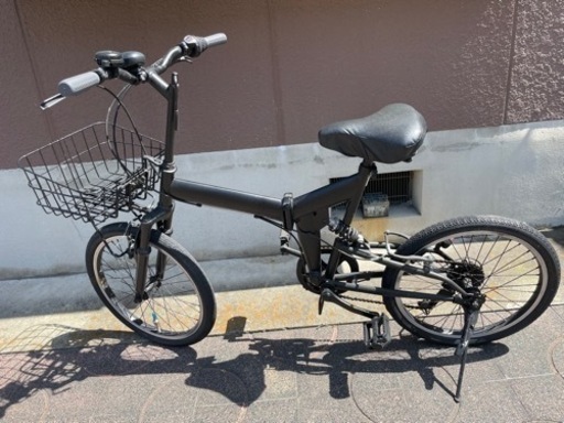 値下げ‼️折りたたみ自転車　ブラック　６速変換