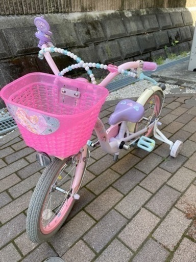 受渡者確定【美品】子供用自転車　16インチ　ディズニープリンスゆめらぶ